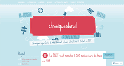 Desktop Screenshot of chroniquesdurail.com