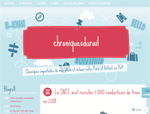 Tablet Screenshot of chroniquesdurail.com